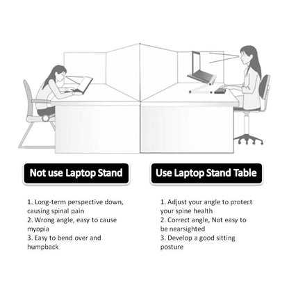 360-Degree Adjustment Angle, Foldable Laptop Stand Ergonomic Desk Tablet Holder