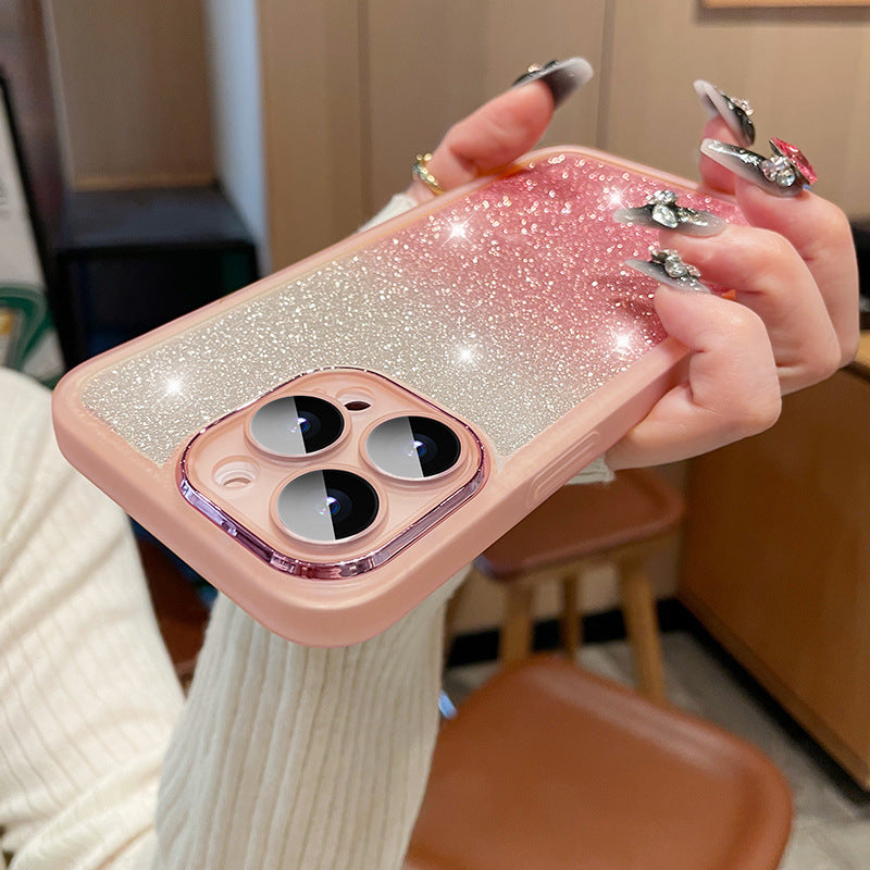 Applicable To 15 Transparent Glitter Phone Case Ultra-thin